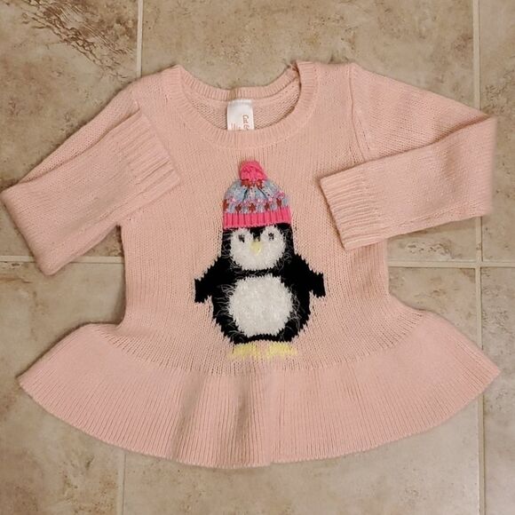 Cat & Jack girl's penguin sweater - Picture 1 of 4